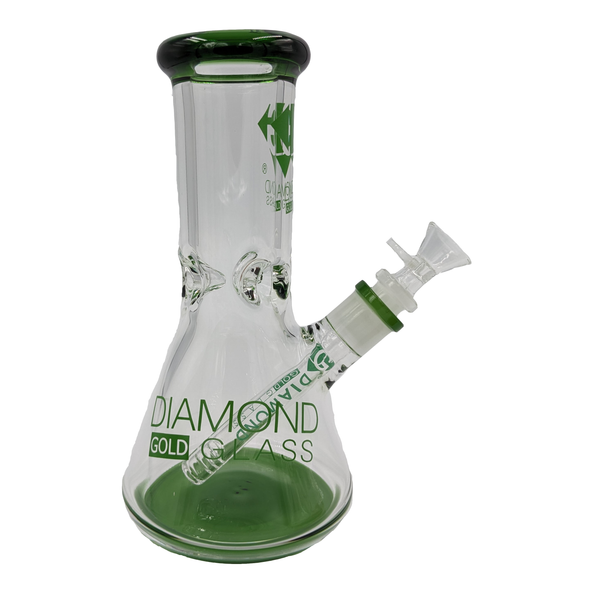Waterpipe | Diamond Glass | DGW1040G | Green | 14MM | Millenium Smoke Shop