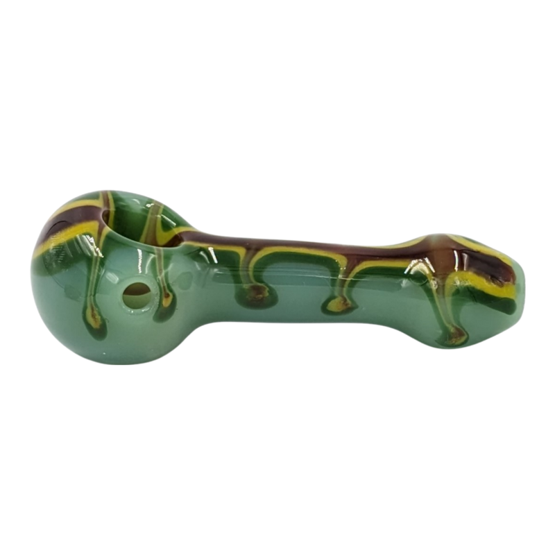 Glass Pipe | Realazation Glass | Spoon | Colored Drip | Millenium Smoke Shop