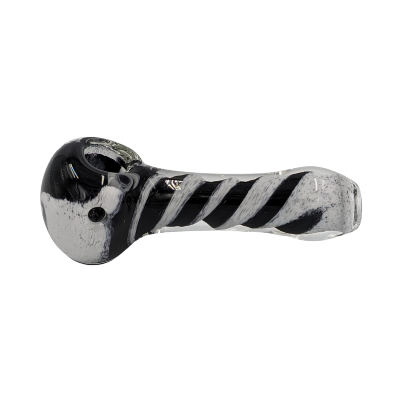 Glass Pipe | Realazation Glass | Spoon | Striped Frit | Millenium Smoke Shop