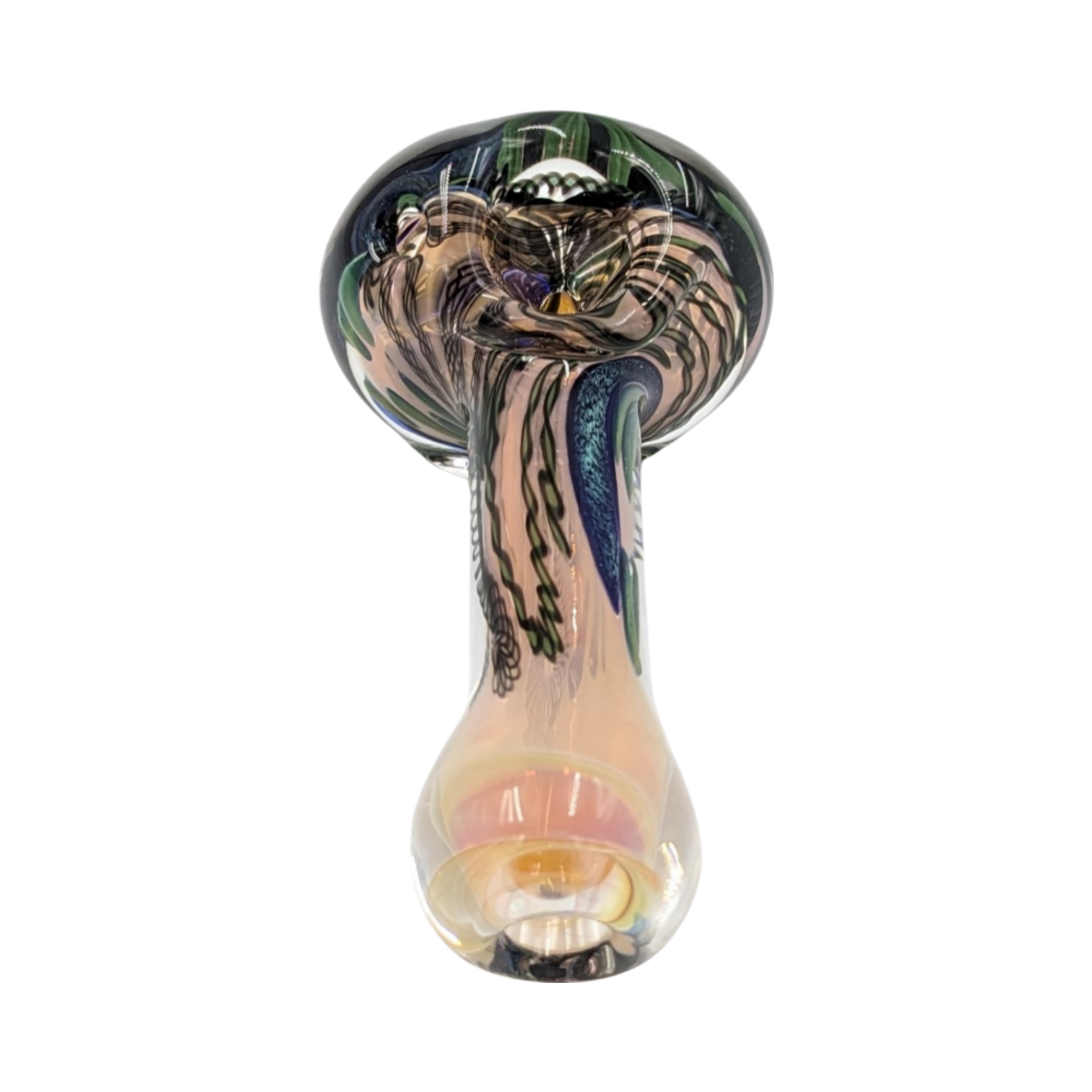 Glass Pipe | Talent Glass Works | Spoon | One Dichro Strip | 1Strip | Millenium Smoke Shop