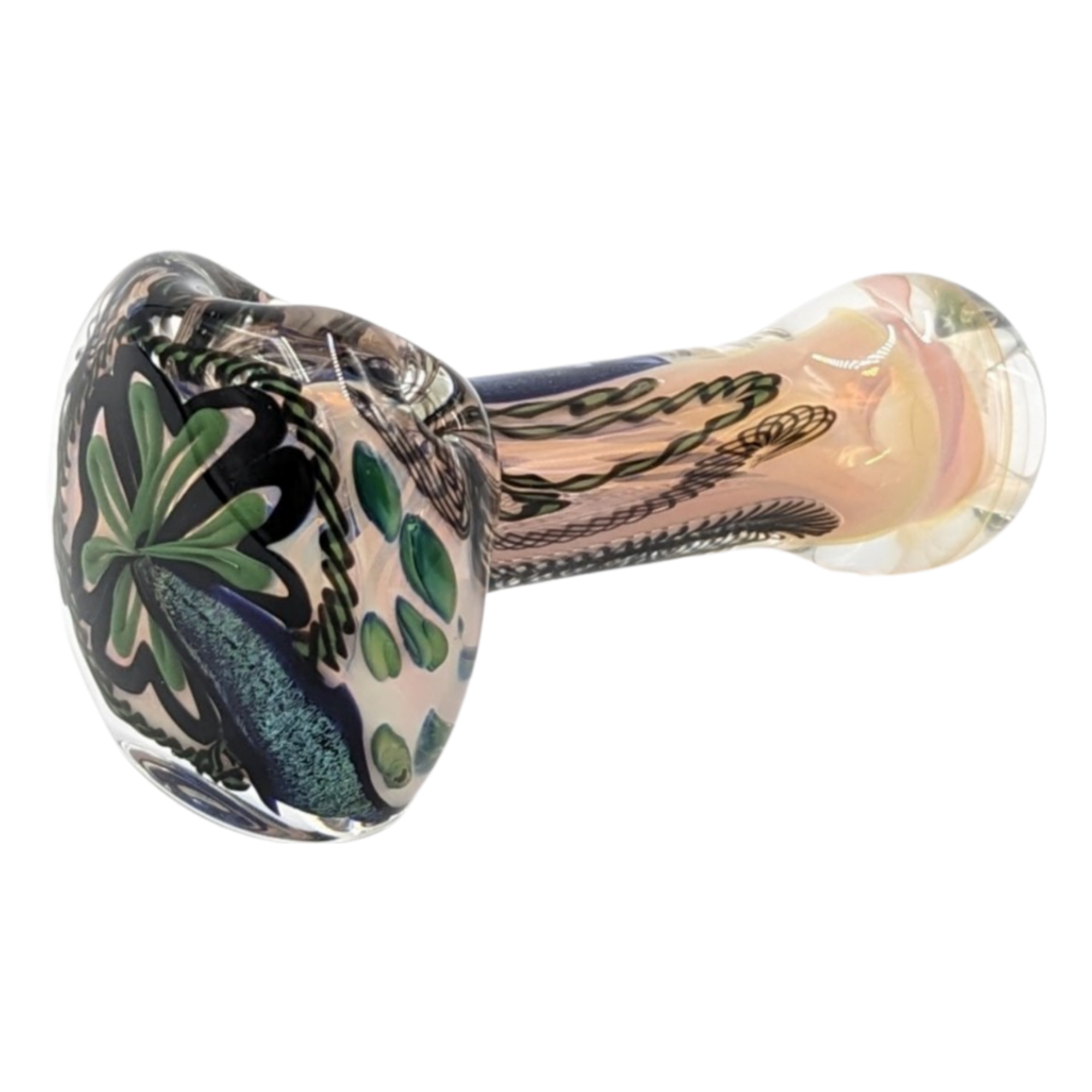 Glass Pipe | Talent Glass Works | Spoon | One Dichro Strip | 1Strip | Millenium Smoke Shop