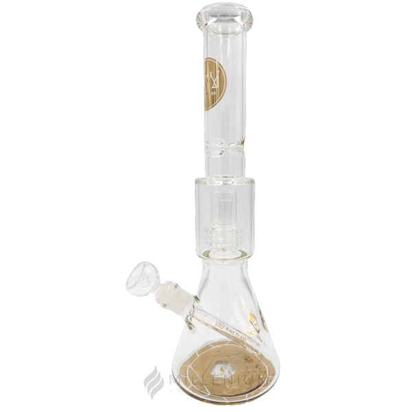 Waterpipe | King Glass | 17" Beaker | Matrix Perc | 54604 | Millenium Smoke Shop