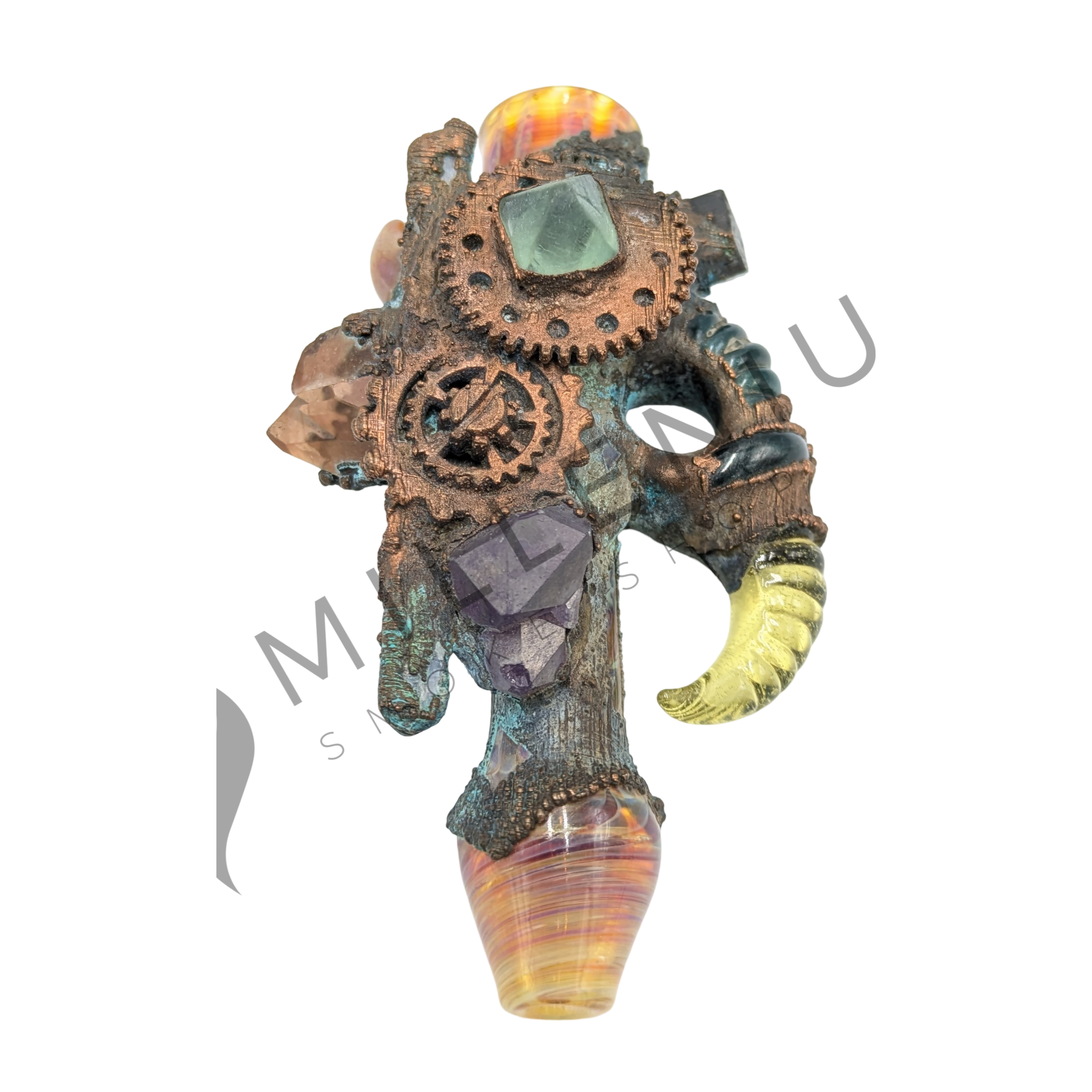 Glass Pipe | DJ Glass | Chillum | Electroplated | B