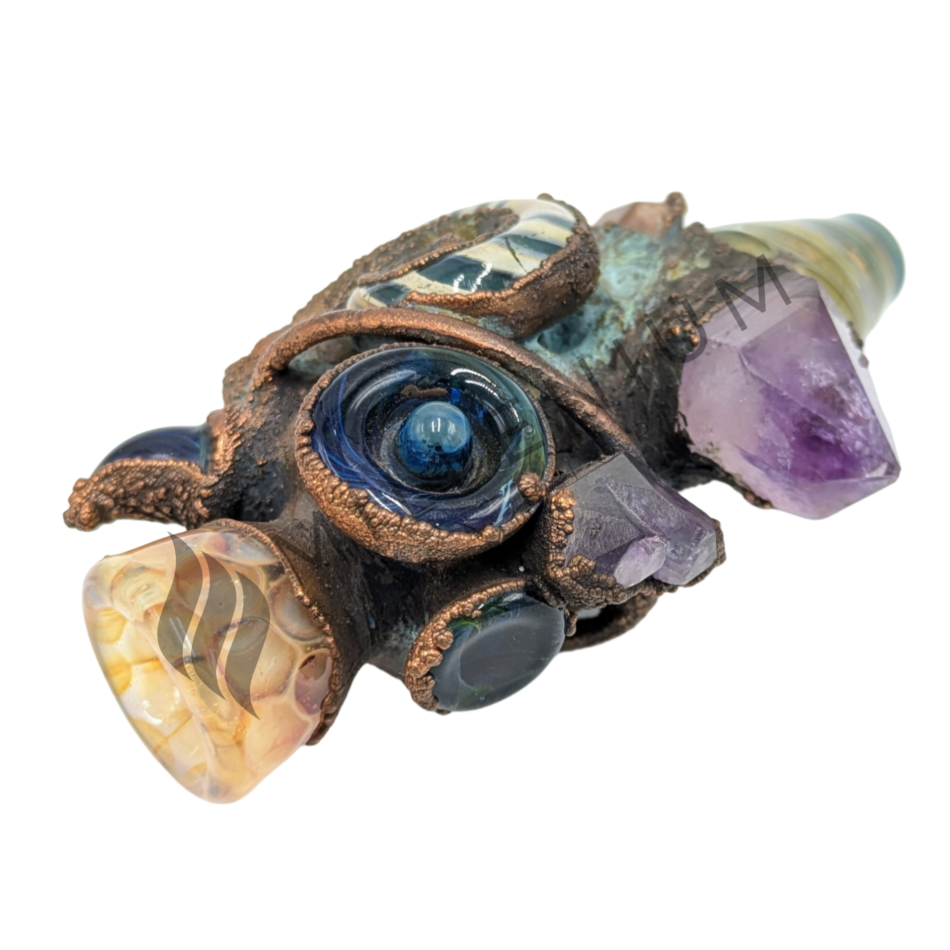 Glass Pipe | DJ Glass | Chillum | Electroplated | F