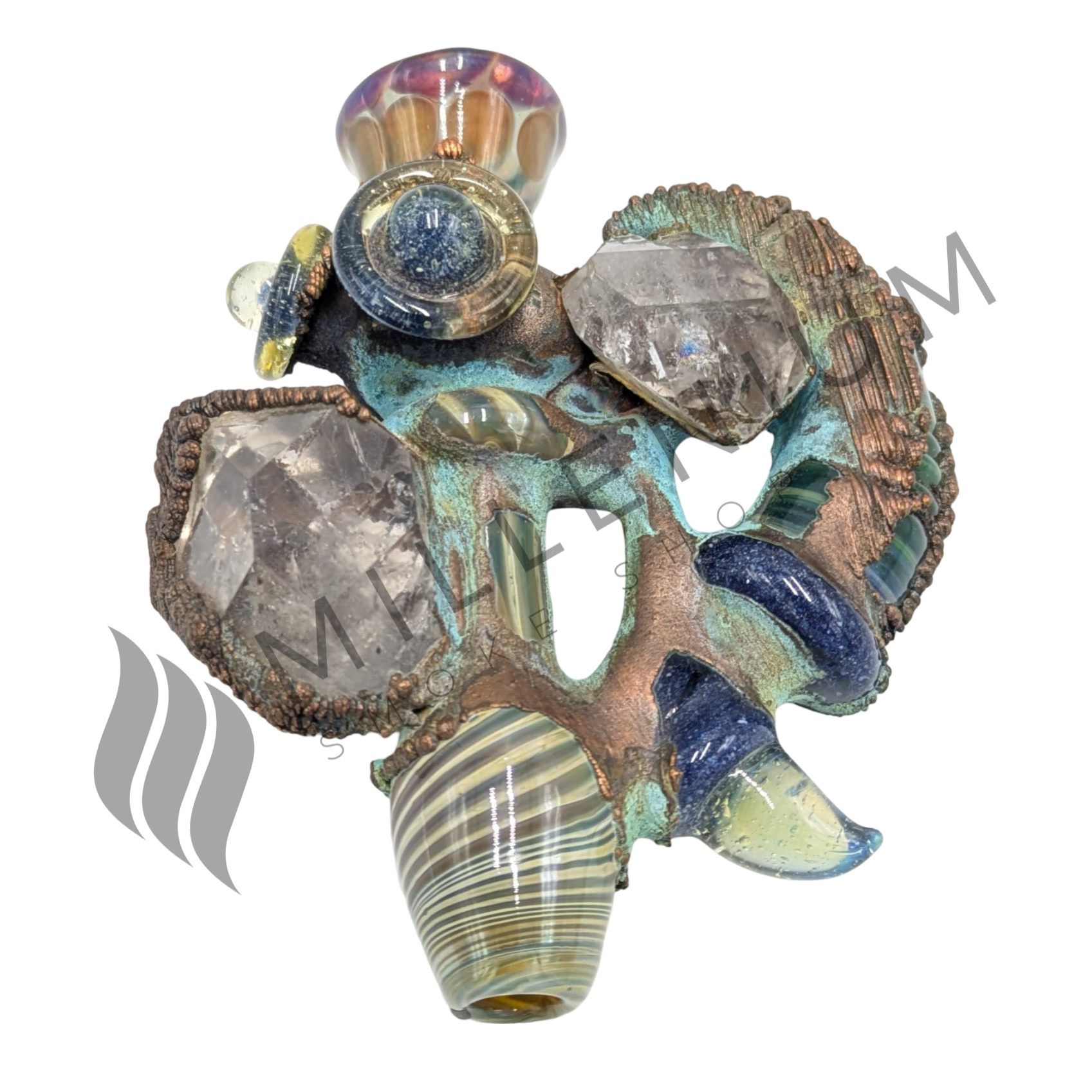 Glass Pipe | DJ Glass | Chillum | Electroplated | A
