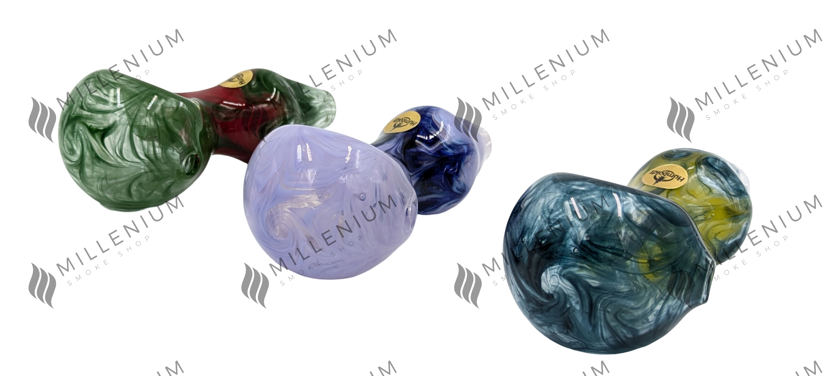 Glass Pipe | Humboldt Glass | Two Color Bulb Swirl