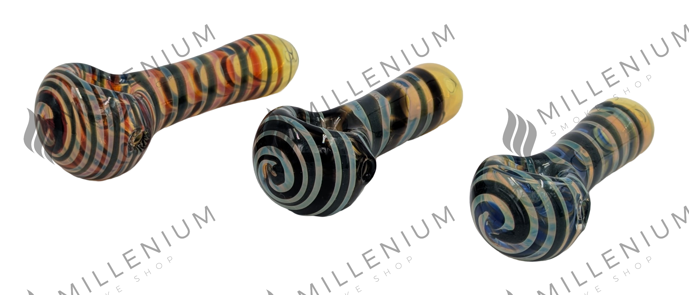 Glass Pipe | Humboldt Glass | Two Color Swirl