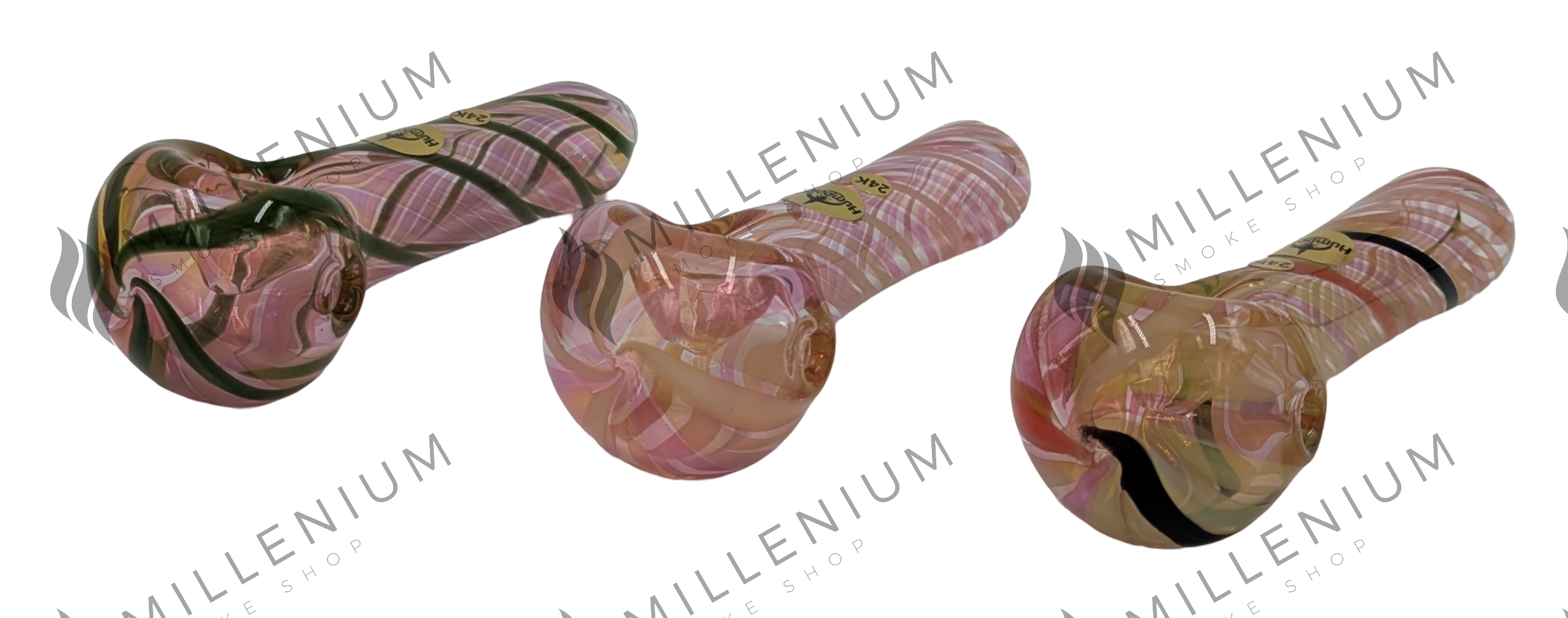 Glass Pipe | Humboldt Glass | Gold Lines | Assorted