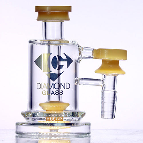Ash Catcher | Diamond Glass | DGA1058-1490 | 14mm | 90° | Millenium Smoke Shop
