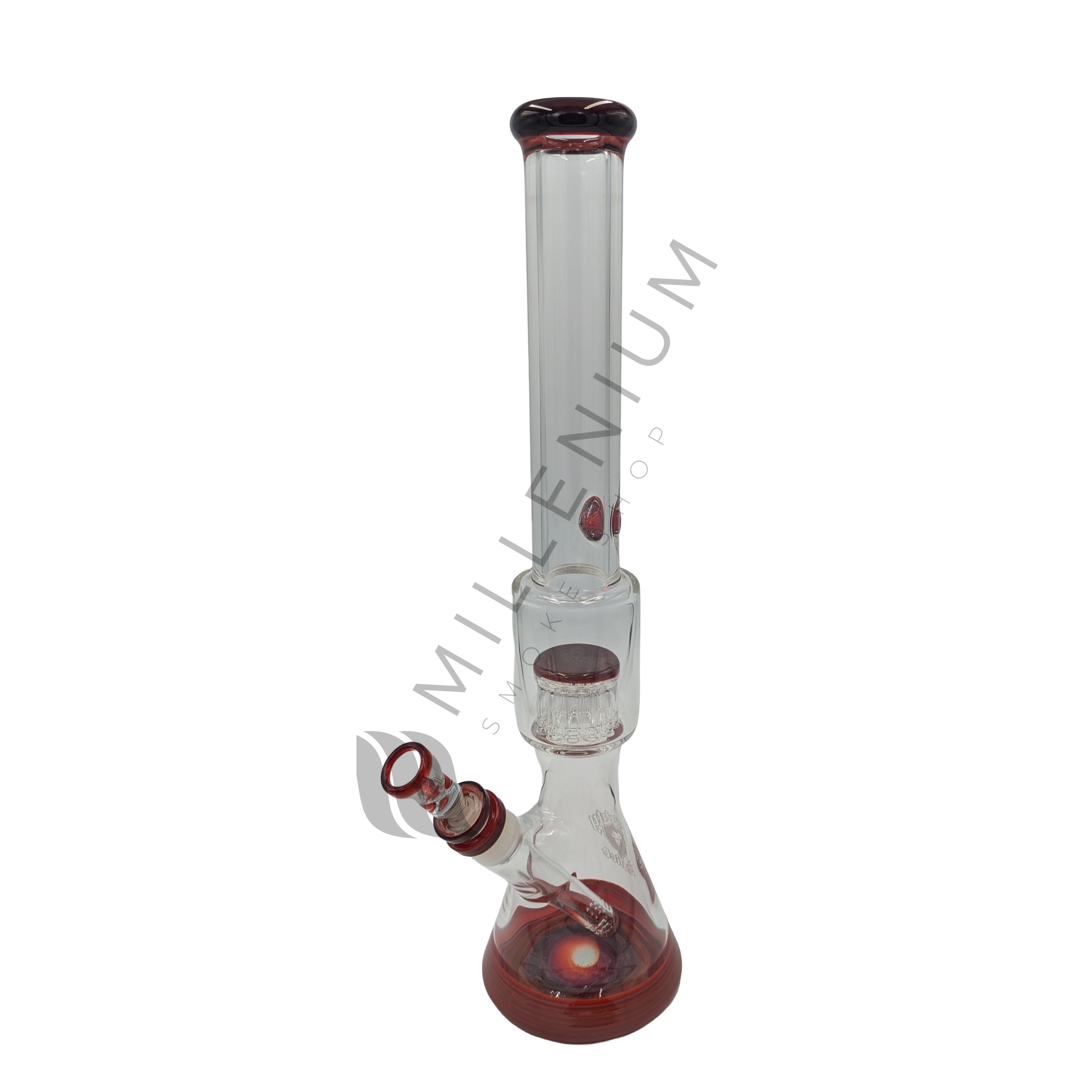 Mighty Chalice | Waterpipe | Beaker | 12 Arm Tree Perc | Ruby