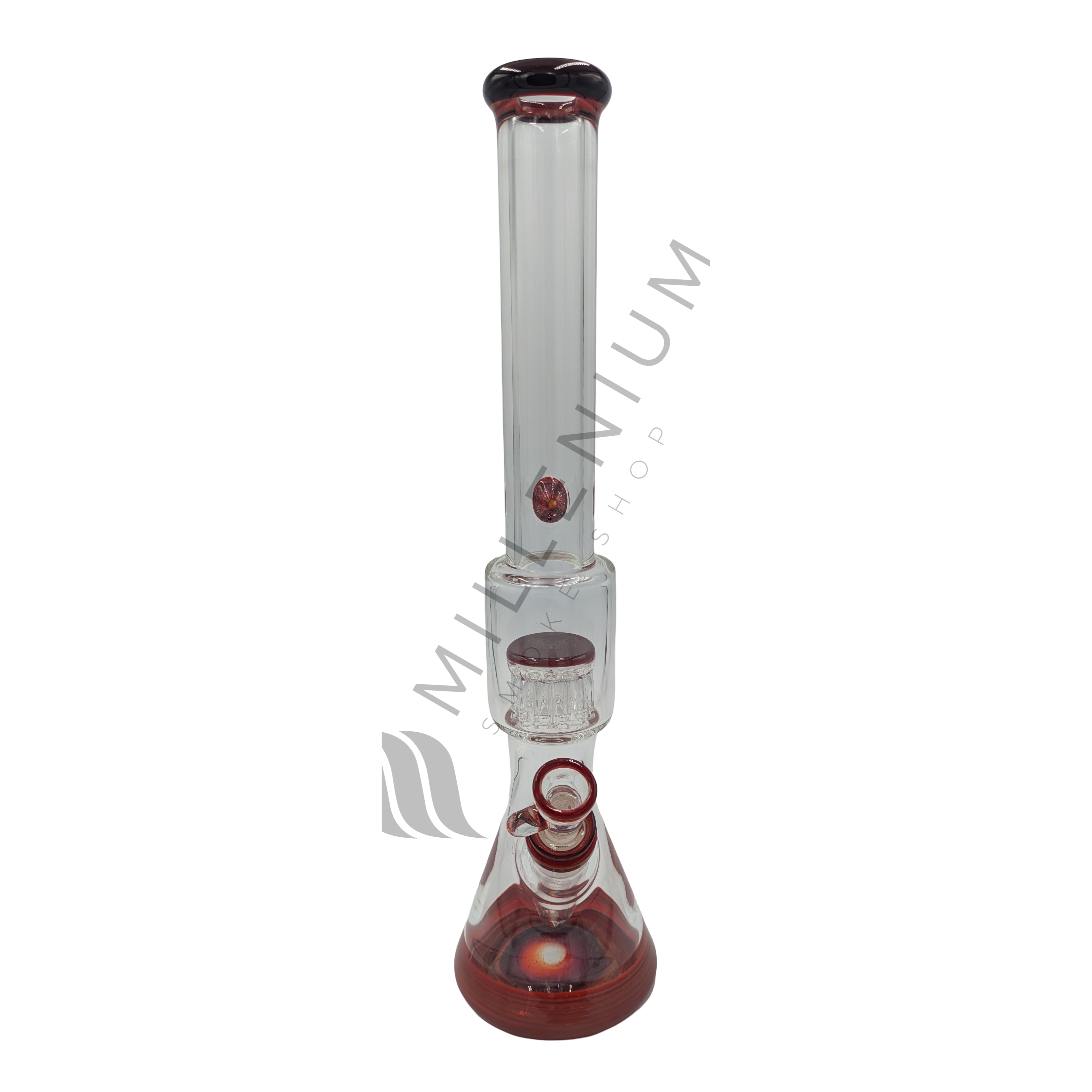 Mighty Chalice | Waterpipe | Beaker | 12 Arm Tree Perc | Ruby