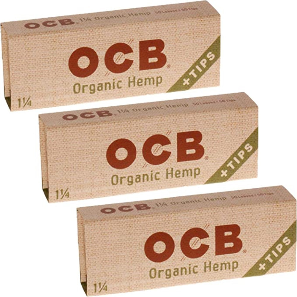 Paper | OCB Organic Hemp | + Tips 1.25 | 50pk | Millenium Smoke Shop