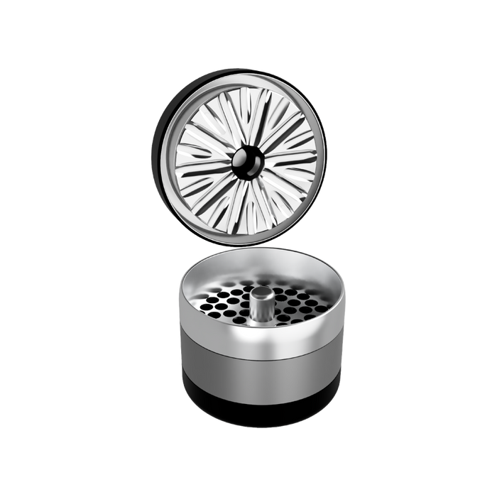 Grinder | Flower Mill | Premium | Gray | Millenium Smoke Shop