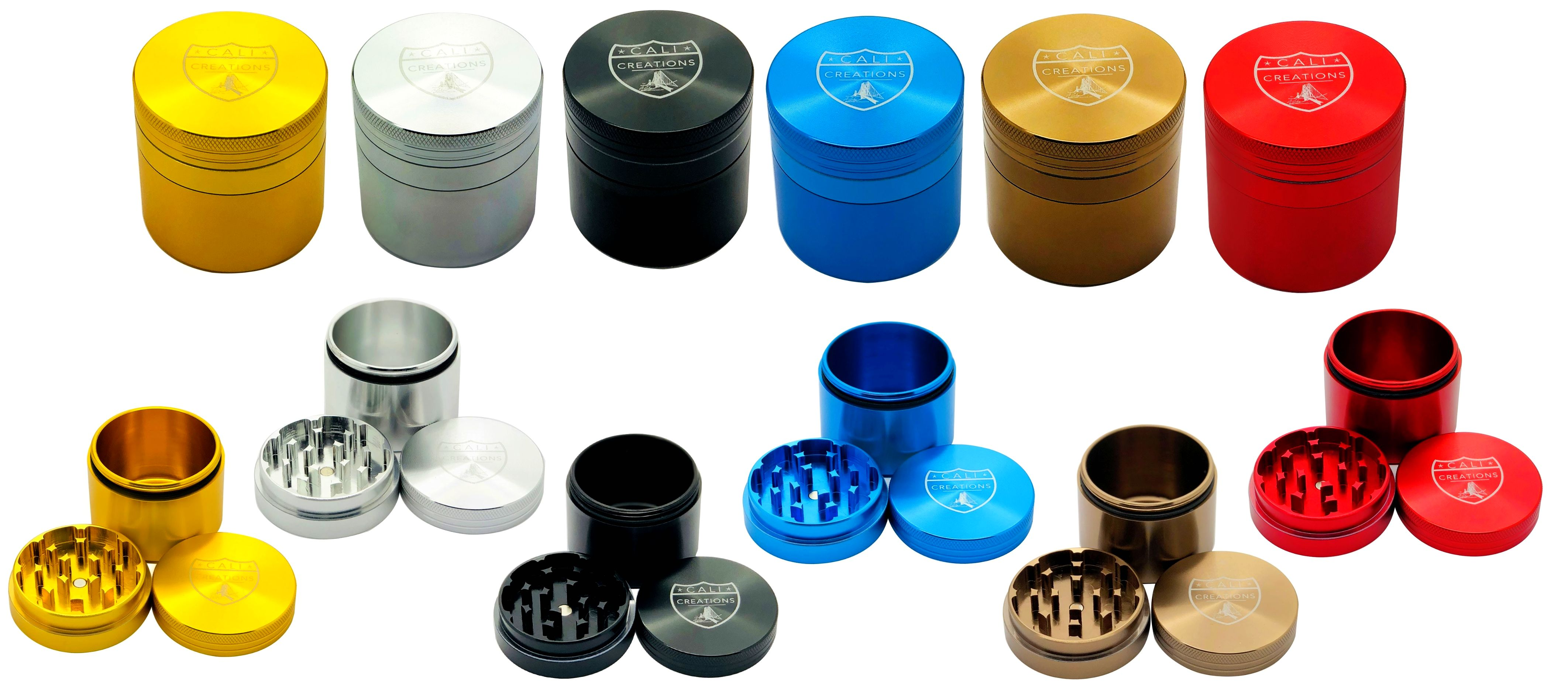 Grinder | 50mm | Cali Crusher | 3 Piece Storage