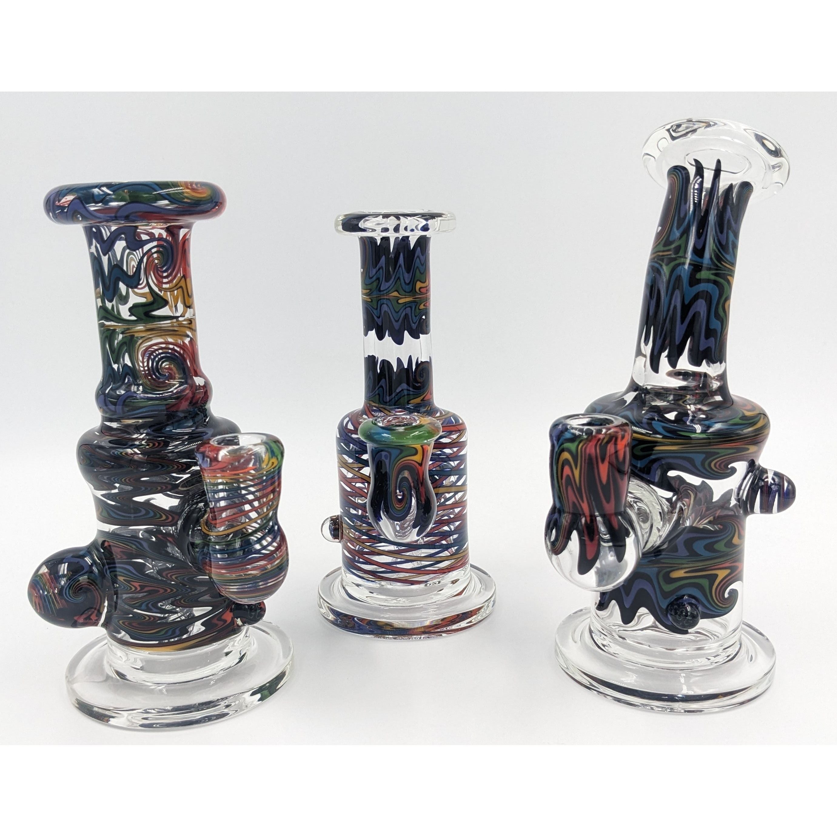 Rig | George E | Rainbow Tubes | Clear | Millenium Smoke Shop