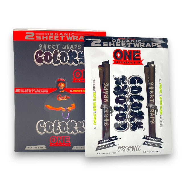 Wraps | Colors | Sheet Wraps Organic | 2pk| Nicotine Tobacco Free
