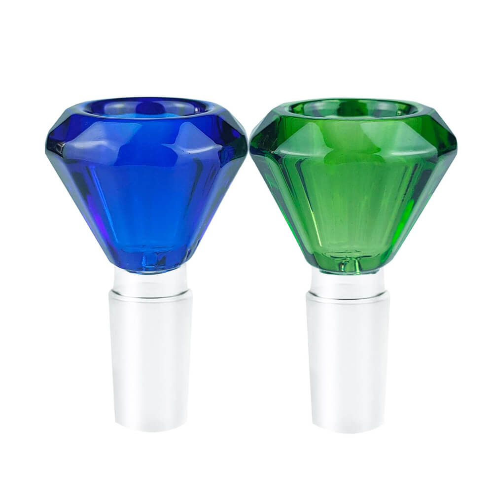 Bowl: 18mm Thick Diamond Asst Colors | Millenium Smoke Shop