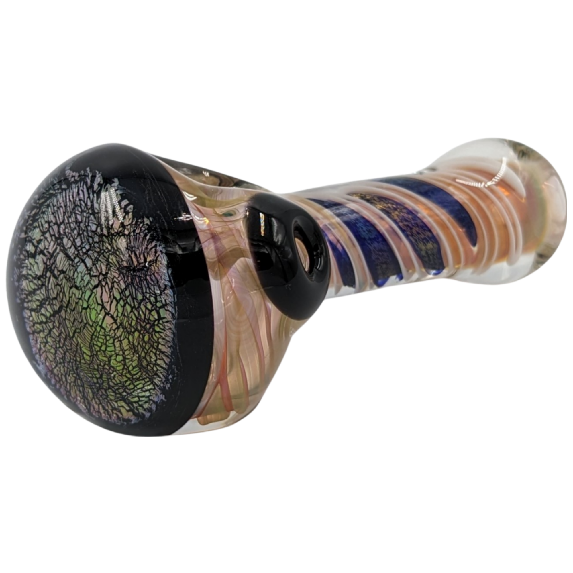 Glass Pipe | Talent Glass Works | Spoon | Solid Dichro | DISP-S | Millenium Smoke Shop