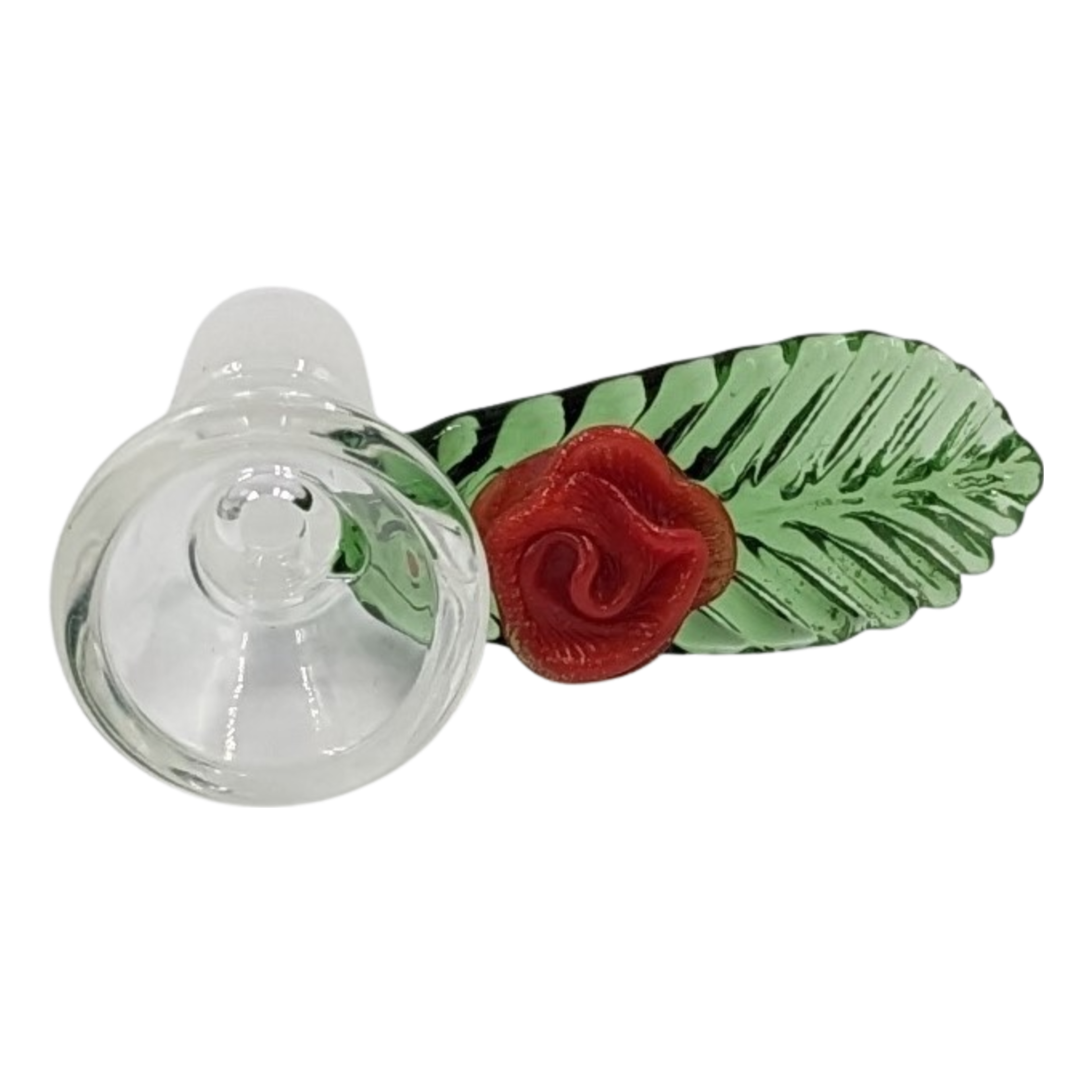 Bowl | JwJ | Leaf w/ Flower | 14mm | Millenium Smoke Shop