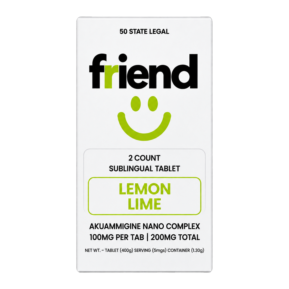 Friend | Akuammigine Nano Complex | 100mg | 2ct