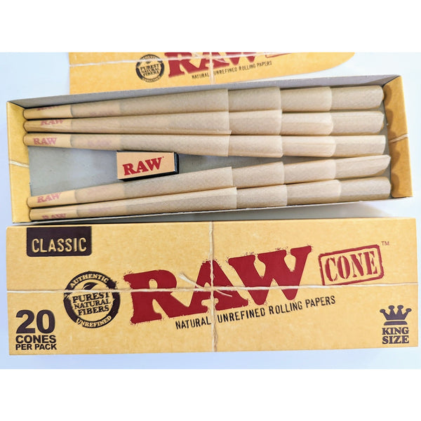 Raw: Cones Classic King Size - 20 Cones | Millenium Smoke Shop