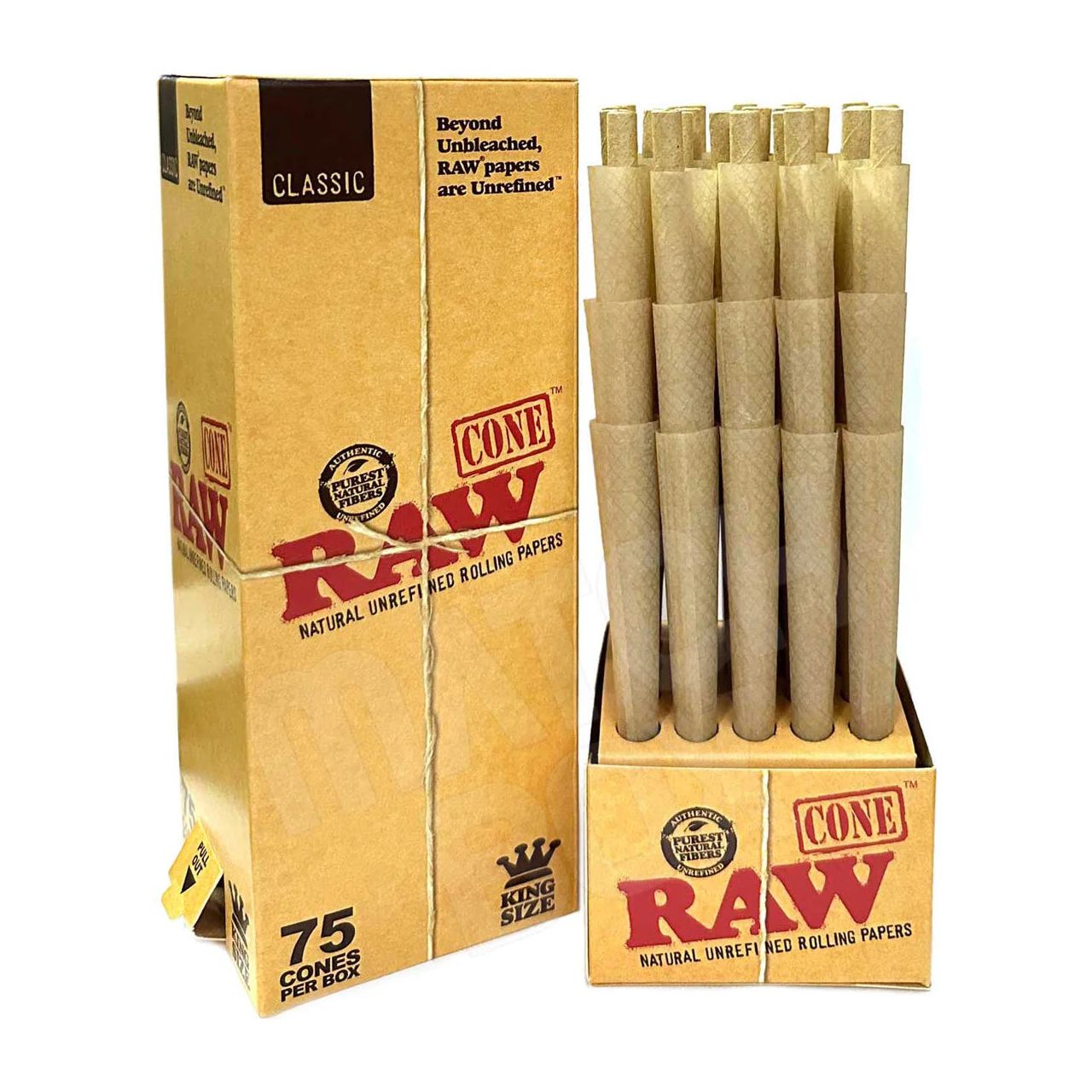 Cones | Raw Classic | 75ct | 1 1/4 | Millenium Smoke Shop