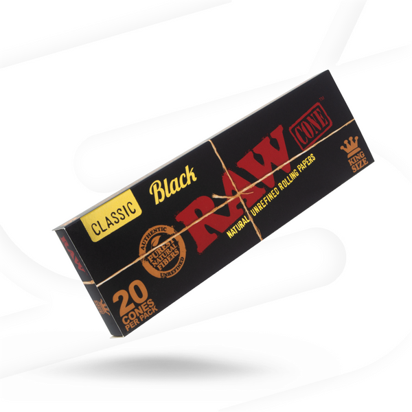 Raw: Cones Classic Black King Size - 20 Cones | Millenium Smoke Shop