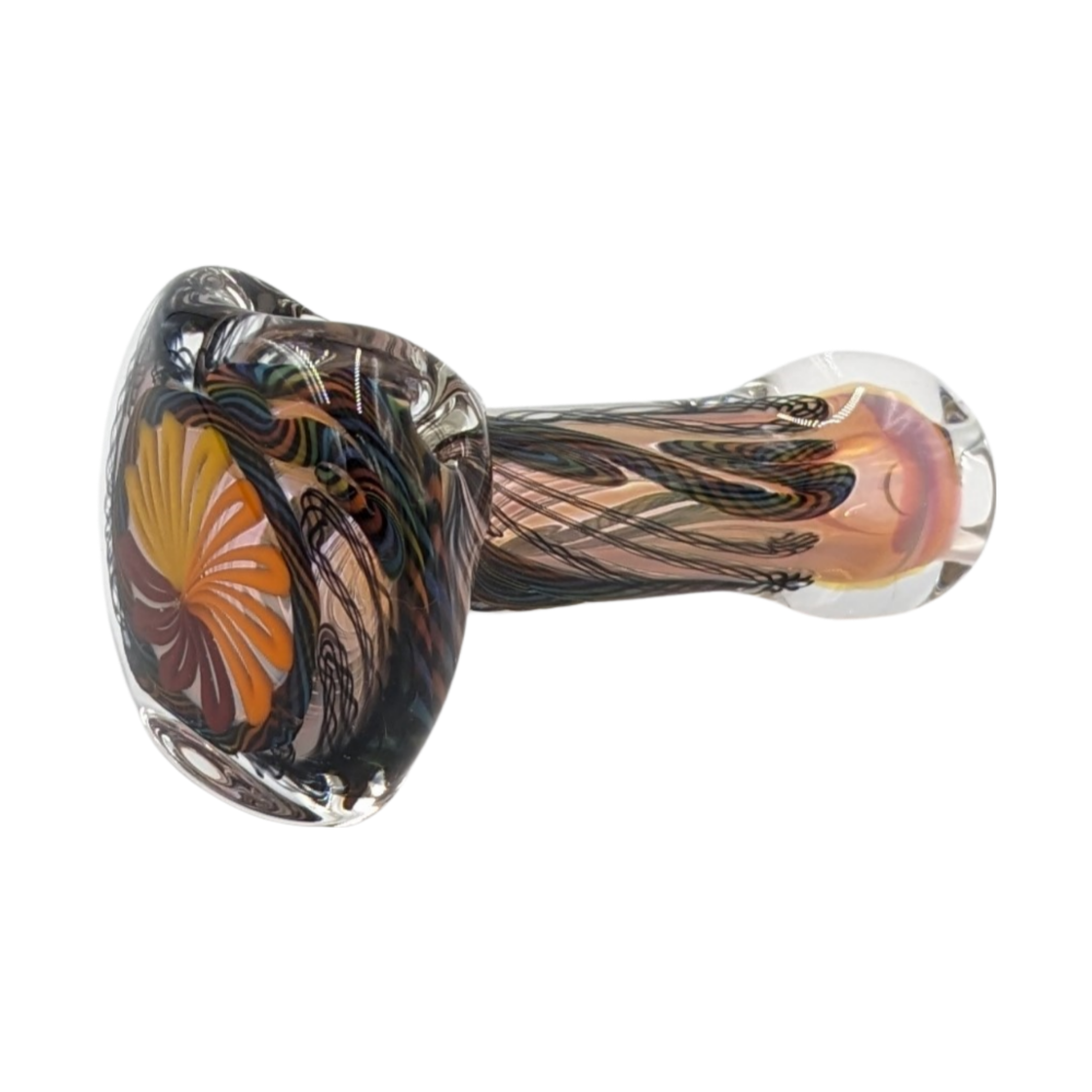 Glass Pipe | Talent Glass Works | Spoon | Solid Cane with Lattice | SDCS | Millenium Smoke Shop