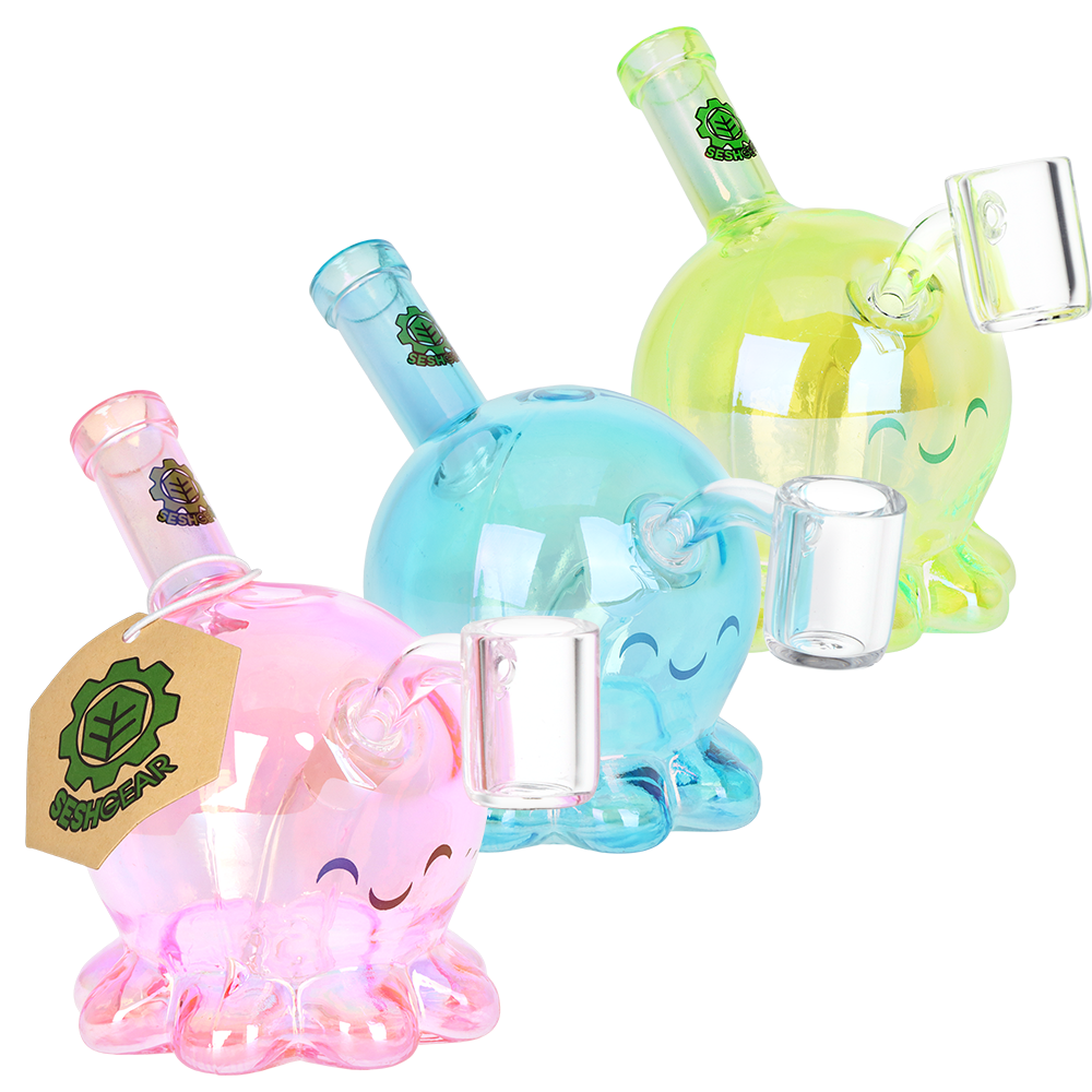 Pulsar | Seah Gear | Sweet Octopus | Glass dab Rig 3.75" |