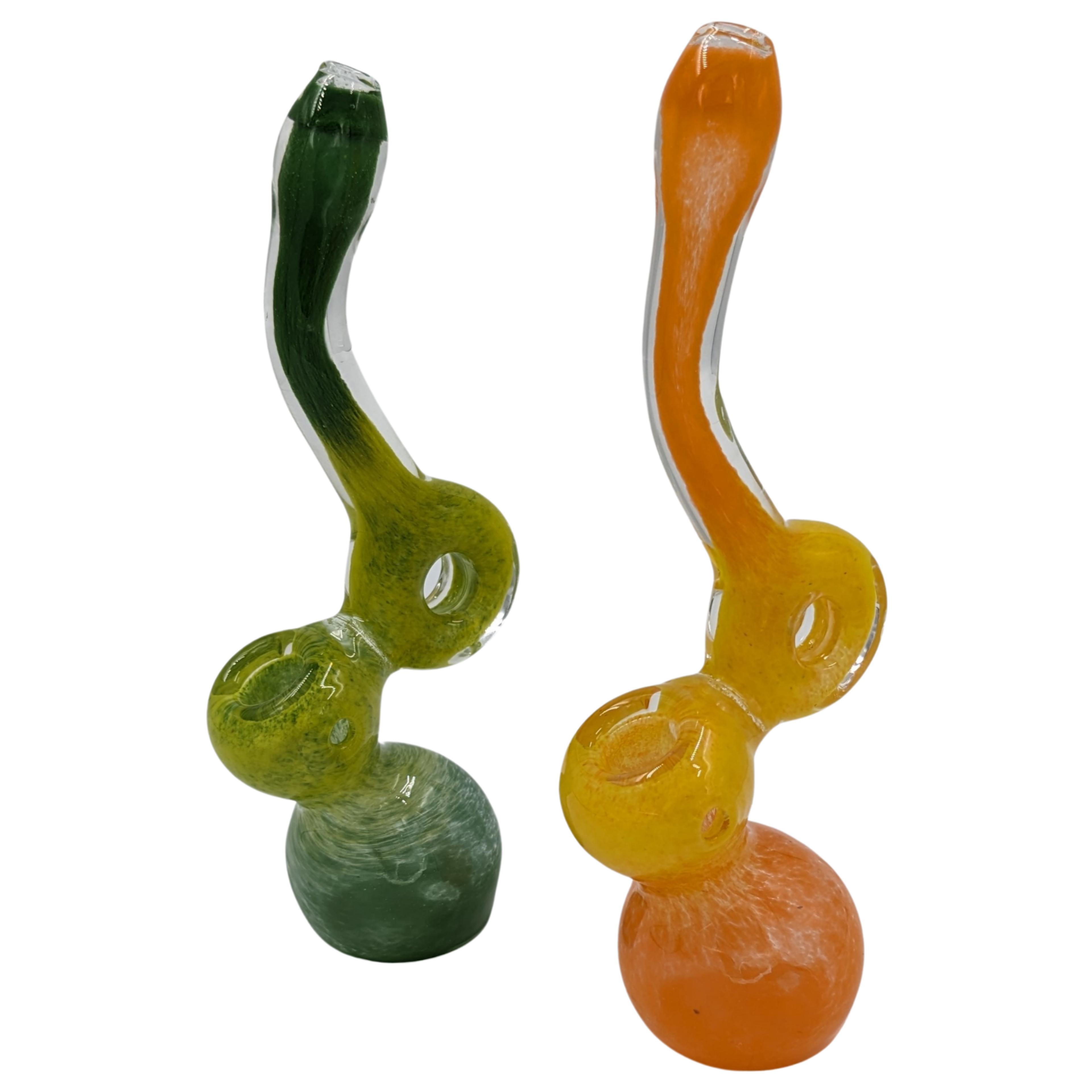 Bubbler | Realazation Glass | Standing Donut | Frit | Asst Colors | Millenium Smoke Shop