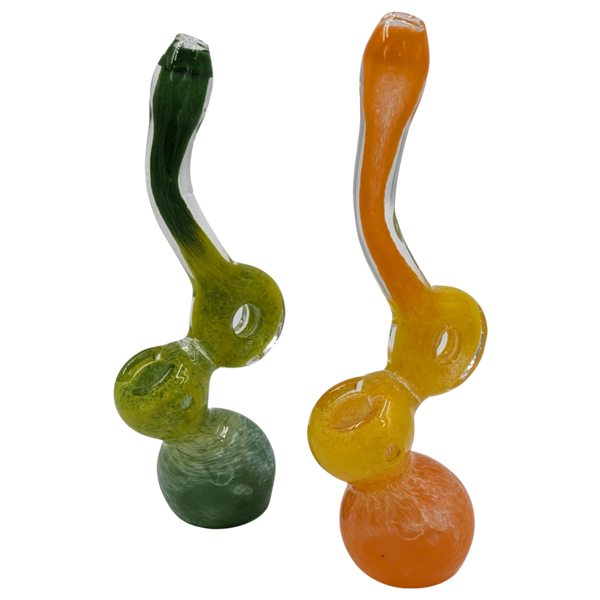 Bubbler | Realazation Glass |  Standing Donut | Frit | Asst Colors | Millenium Smoke Shop