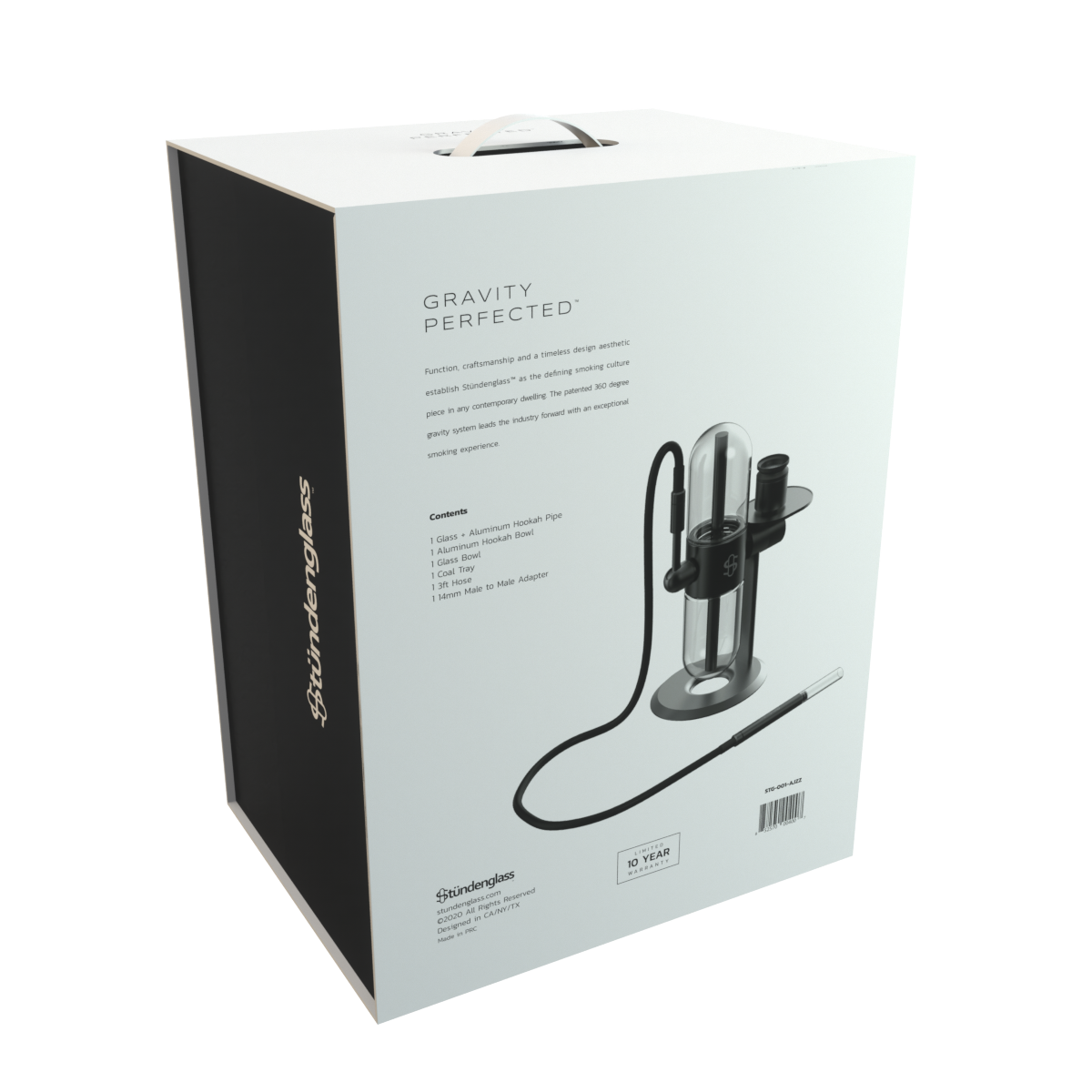 Studenglass | Waterpipe | Gravity Infuser | Black | Millenium Smoke Shop