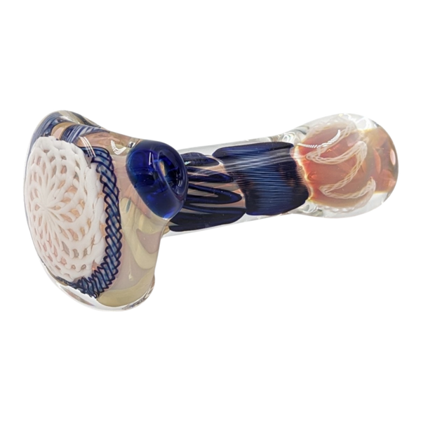 Glass Pipe | Talent Glass Works | Spoon | White Head Reticello | WHRS | Millenium Smoke Shop