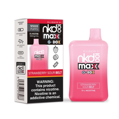 Naked100Max: Strawberry Sour Belts | Millenium Smoke Shop