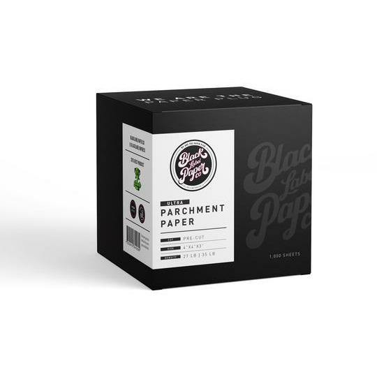 Black Label Parchment Paper Sheets 4 x 4 inch Ultra 35 lb Lowest Price at Millenium Smoke Shop