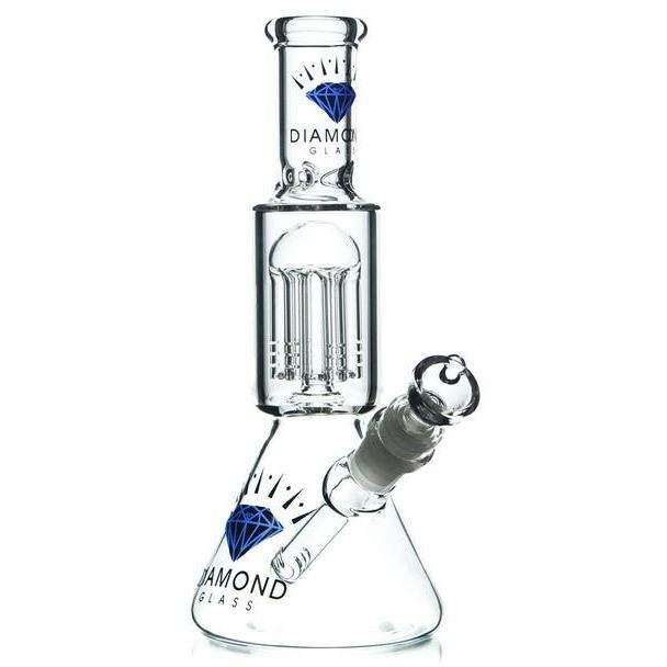 Diamond Glass Mini Tree Perc Bong Lowest Price at Millenium Smoke Shop