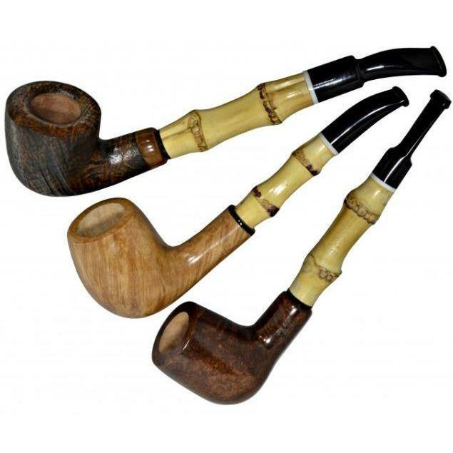 Fe.Ro Artisan Bamboo Full Size Pipe Lowest Price at Millenium Smoke Shop