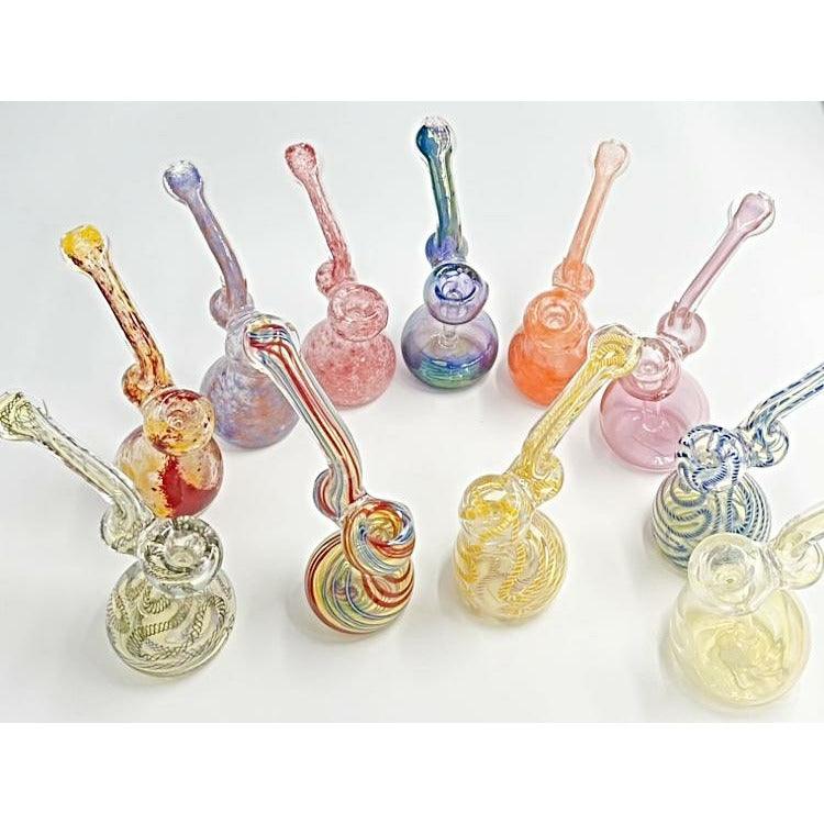 Glass Bubbler Medium Sized Millenium Smoke Shop