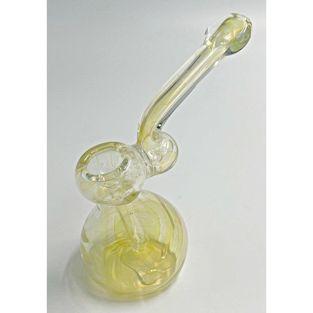 Glass Bubbler Medium Sized Millenium Smoke Shop clear