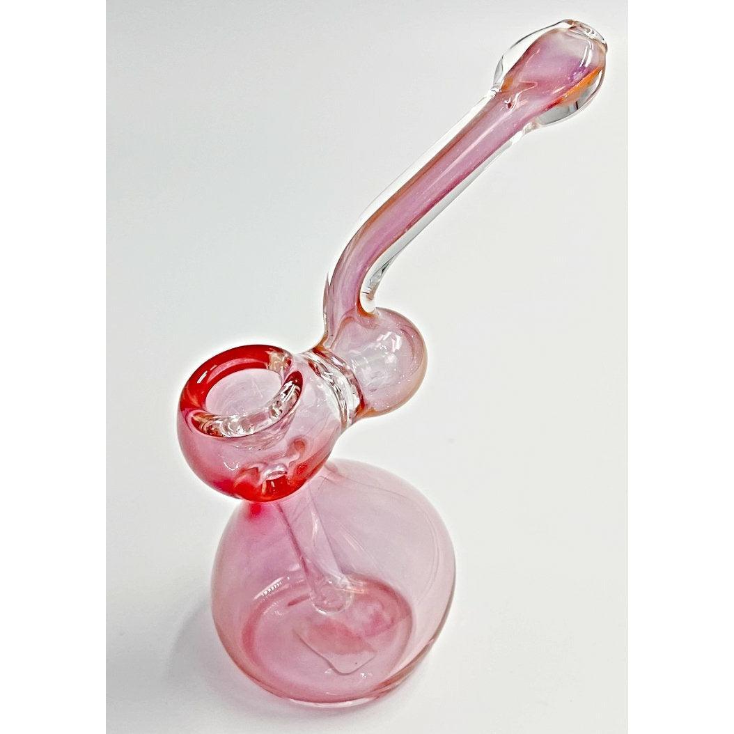 Glass Bubbler Medium Sized Millenium Smoke Shop pink