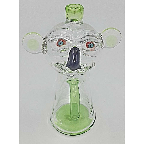 Mind Blowing Glass Koala Green Oil Rig Lowest Price at Millenium Smoke Shop