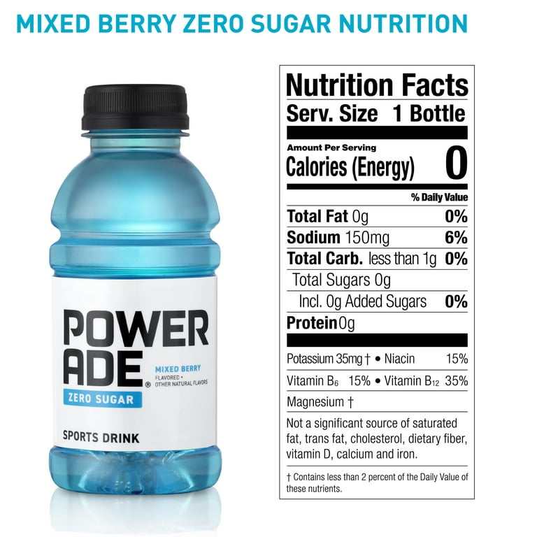 Powerade | Zero Mixed Berry | 12oz