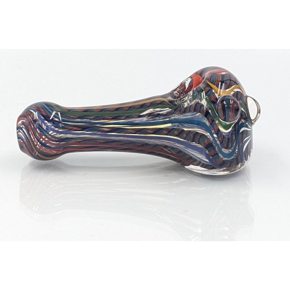 Glass Pipe | George E | Spoon | Colored Tube | Millenium Smoke Shop