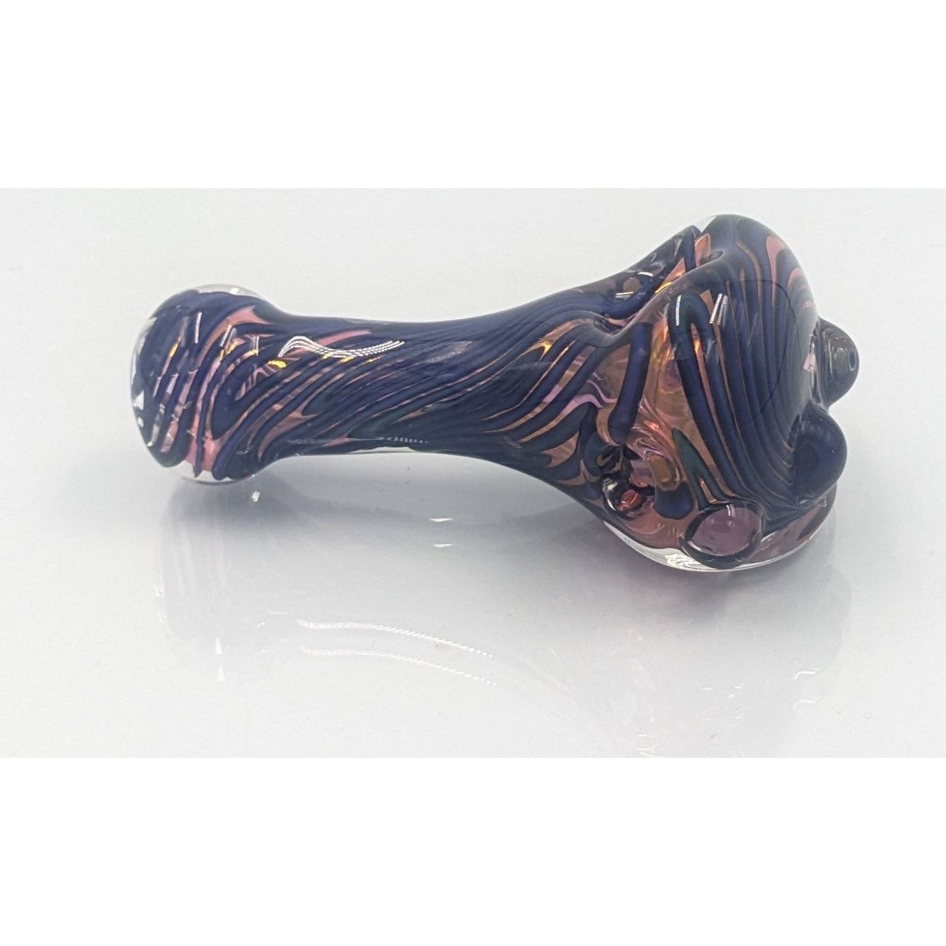 Glass Pipe | George E | Spoon | Colored Tube | Millenium Smoke Shop