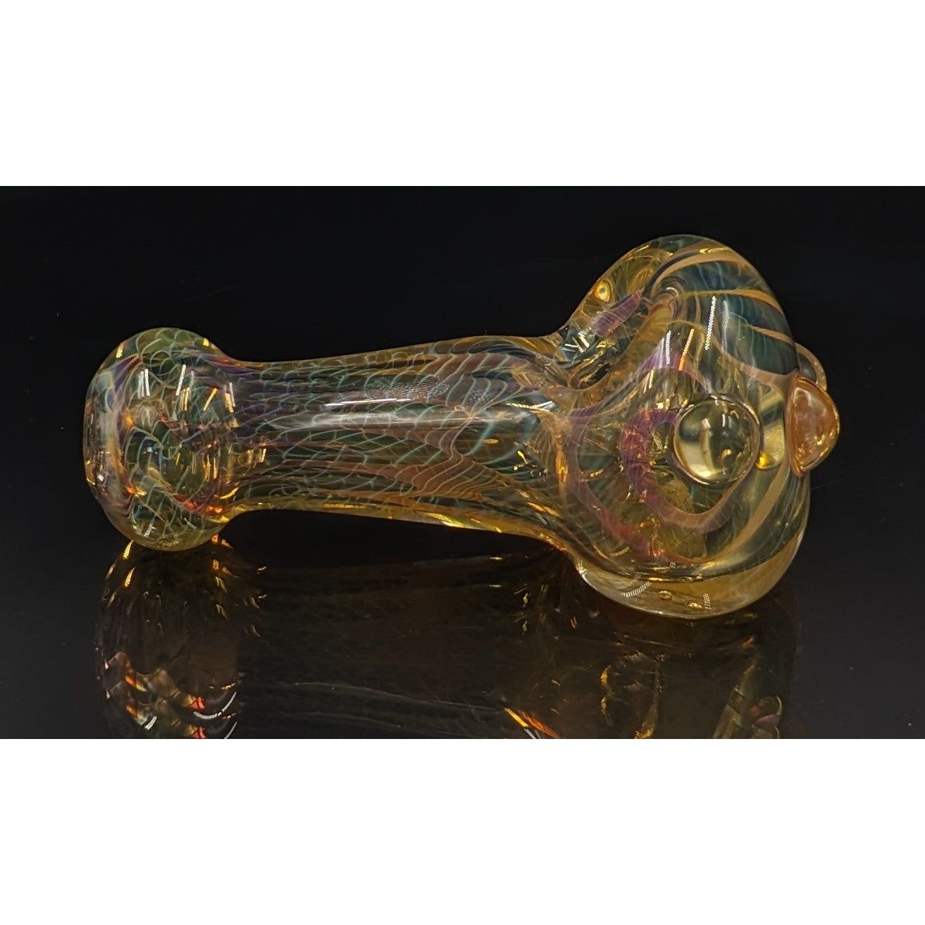 Glass Pipe | George E | Spoon | Double Layer | Web Tubes | Millenium Smoke Shop