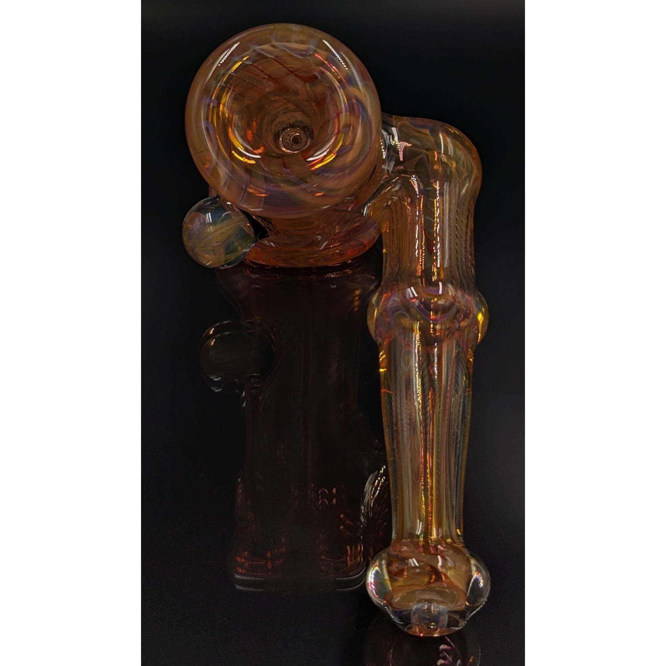 Bubbler | George E | Large | Sidecar w/Marble | Millenium Smoke Shop