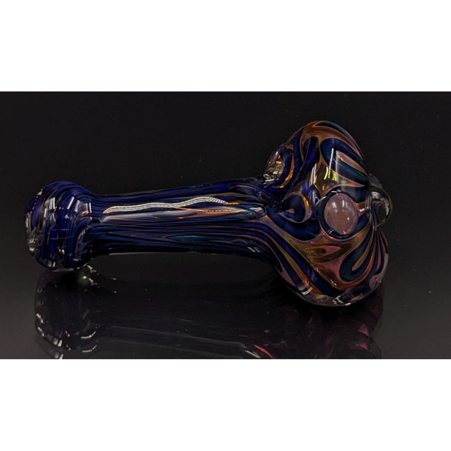 Glass Pipe | George E | Spoon | Colored Tube | Millenium Smoke Shop