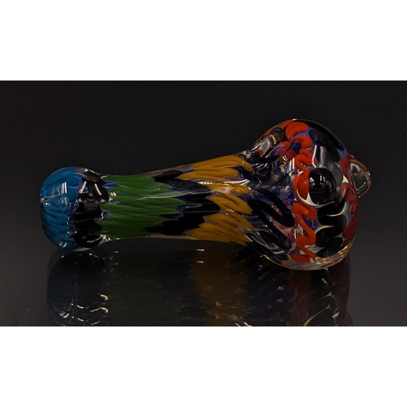 Glass Pipe | George E | Spoon | Colored Tube | Millenium Smoke Shop