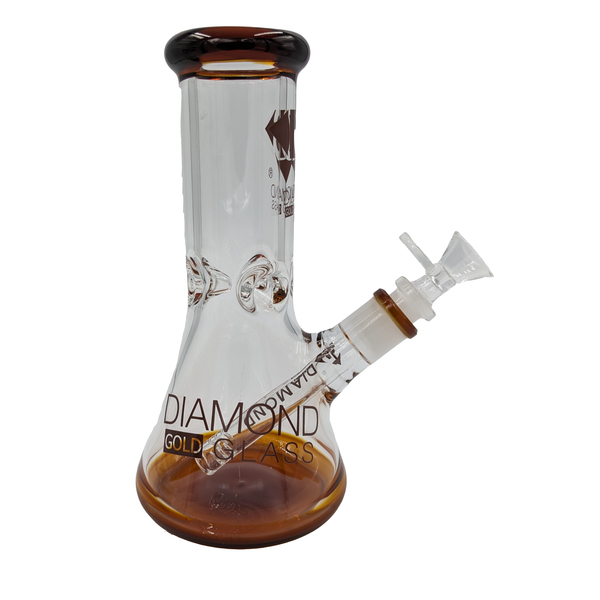 Waterpipe | Diamond Glass | DGW1040A | Amber |14MM | Millenium Smoke Shop