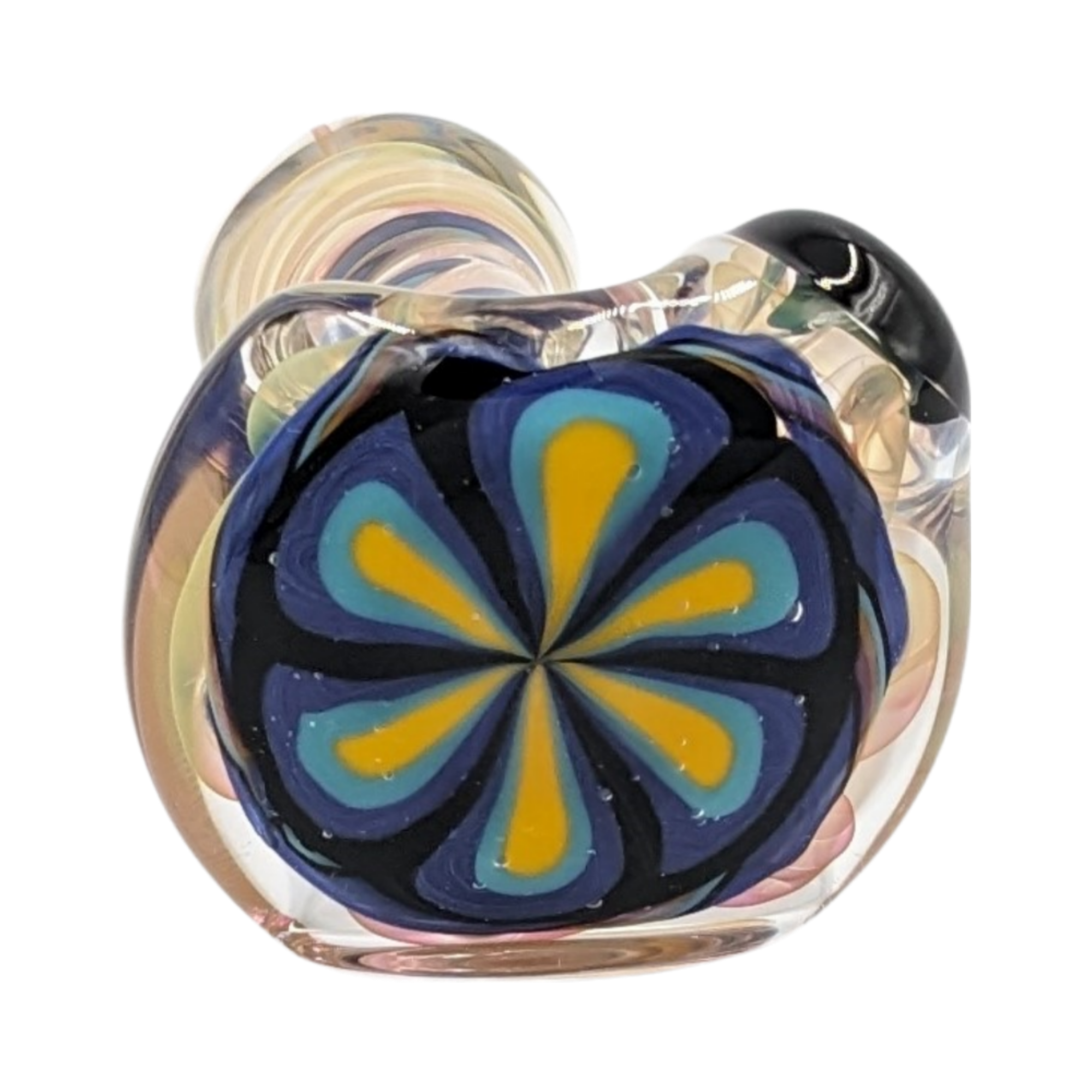 Glass Pipe | Talent Glass Works | Spoon | Color Flower | COFLSP | Millenium Smoke Shop